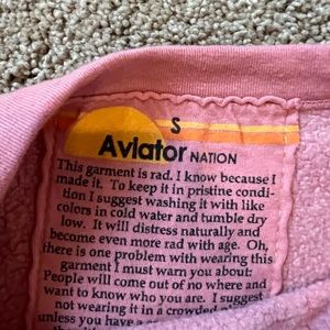 aviator cropped sweatshirt